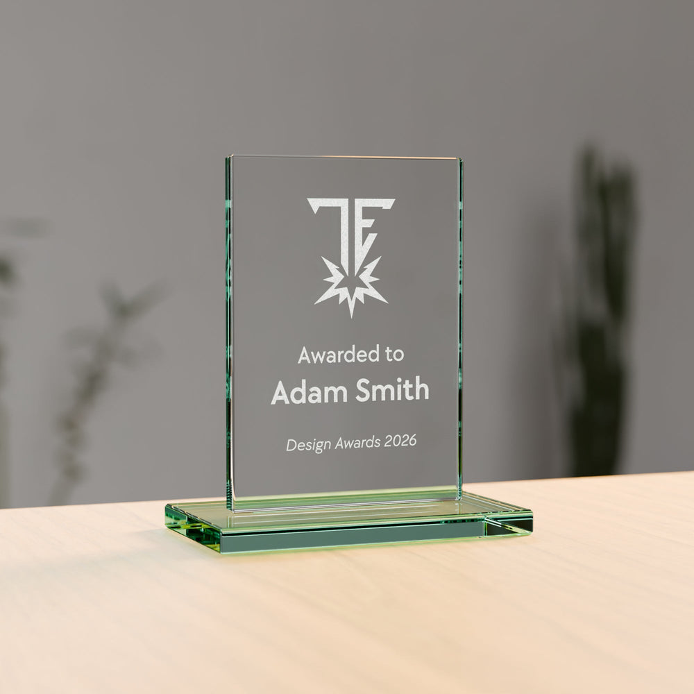 Jade Glass Rectangle Award