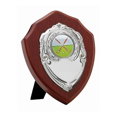 Mahogany Shield Plaque
