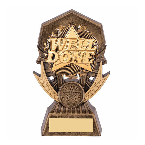 Allstar Achievement Award, 145mm, Well Done, with engraved plate