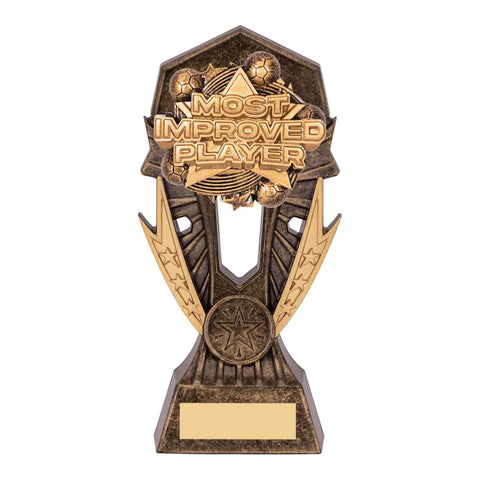 Allstar Most Improved Player Football Trophy, 185mm, with engraved plate