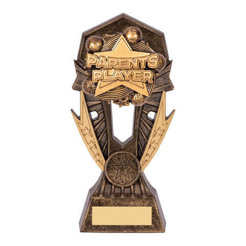 Allstar Parents' Player Football Trophy, 185mm, with engraved plate
