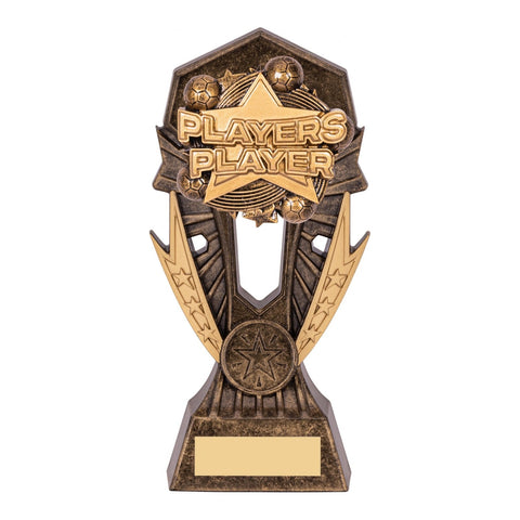 Allstar Players' Player Football Trophy, 185mm, with engraved plate