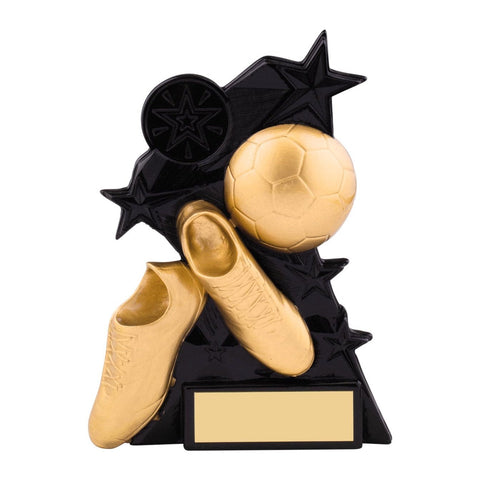 Astra Football Boots & Ball Trophy, 135mm, with engraved plate