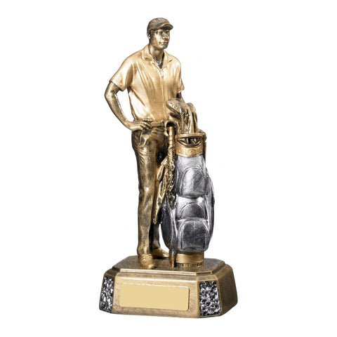 Foresight Golfer Trophy, 195mm, Male, with engraved plate