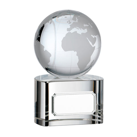 Globe Award, 110mm, with engraved plate