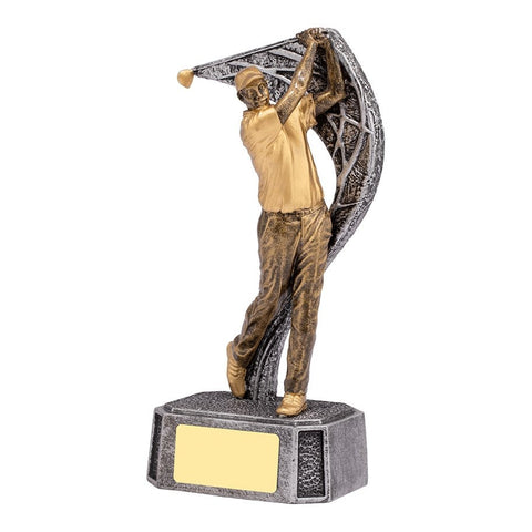 Golf Driver Trophy, 200mm, with engraved plate