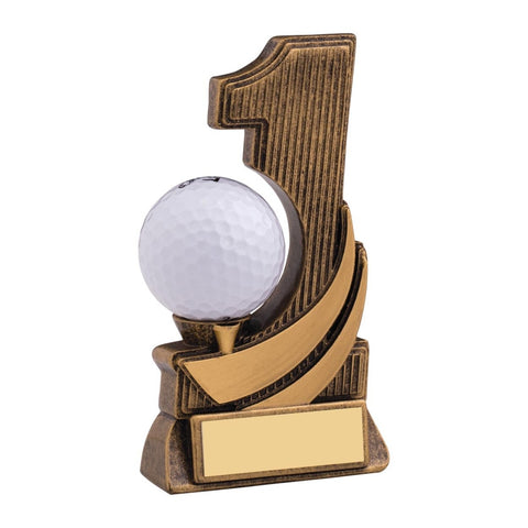 Golf Hole in One Award, 130mm, with engraved plate