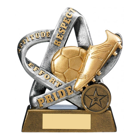Infinity Football Respect Trophy, 125mm, with engraved plate