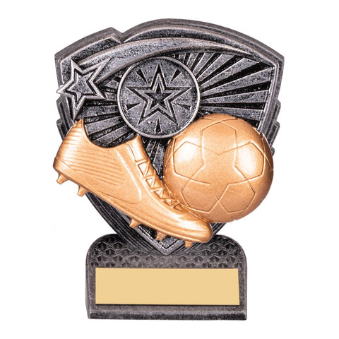 Mini Utopia Football Trophy, 100mm, with engraved plate
