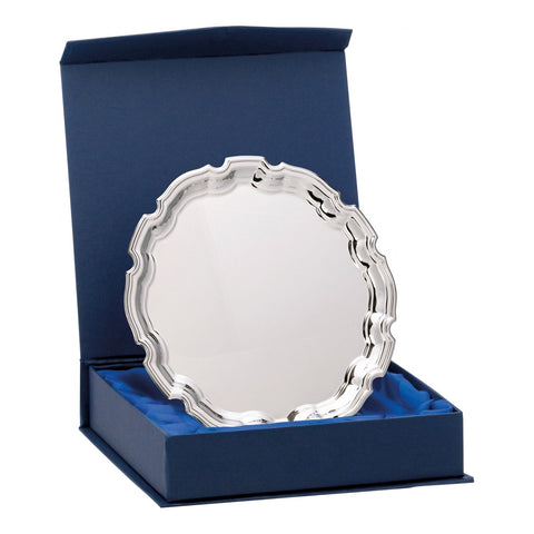 Boxed Presentation Salver, 150mm, with engraved plate