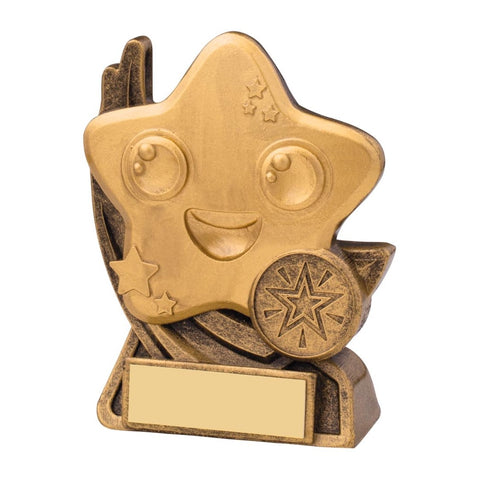 Smiley Star Award, 110mm, with engraved plate