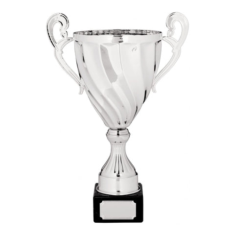 Tribute Silver Cup, 340mm, with engraved plate