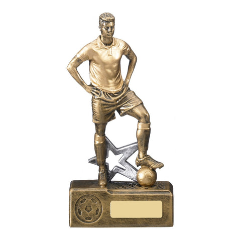 Victorem Male Football Trophy, 200mm, with engraved plate